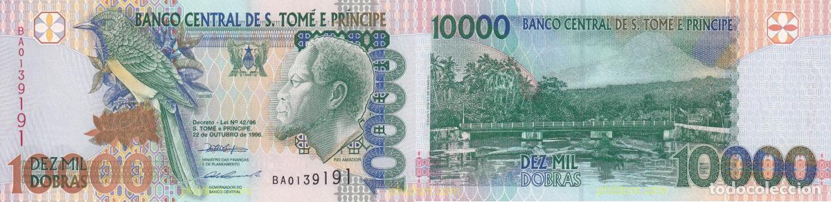 Notas Internacionais: 2023 SANTO TOME Y PRINCIPE 1996 SANTO TOME 10000 DOBRAS 1996