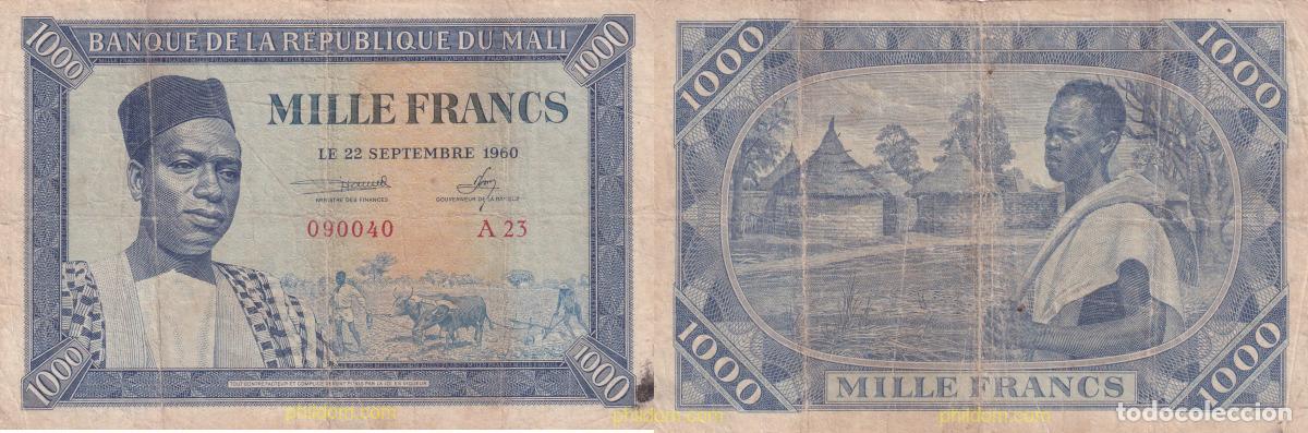 Billetes extranjeros: 2179 MALI 1960 BANQUE MALI 1000 FRANCS 1960