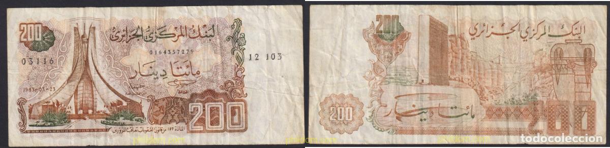 Billets internationaux: 3245 ARGELIA 1983 ALGERIE 200 DINARS 1983