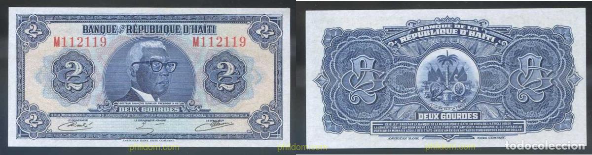 Billets internationaux: 3260 HAITI 1979 HAITI 2 GOURDES 1979