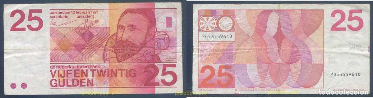 Billetes extranjeros: 3544 HOLANDA 1971 NETHERLANDS 25 GULDEN 1971
