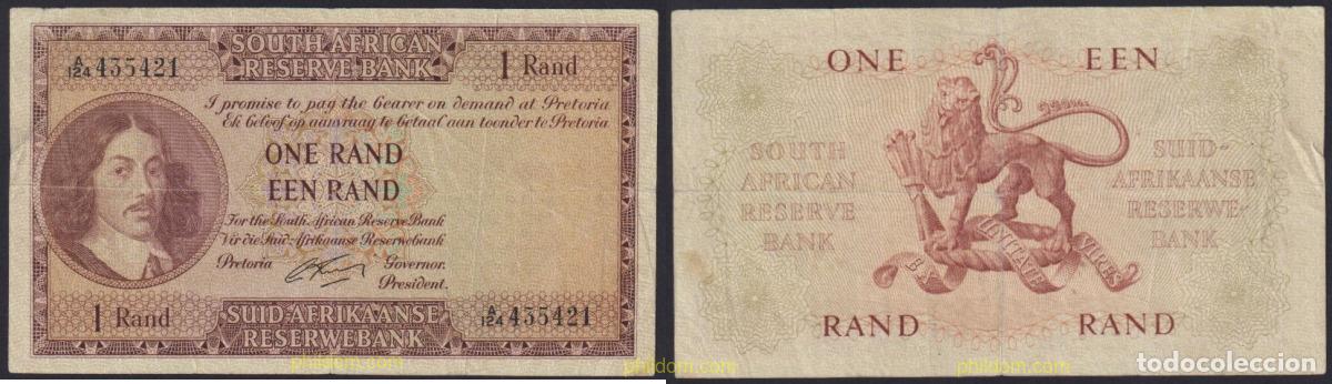 Billetes extranjeros: 3777 SUDAFRICA 1961 SOUTH AFRICA 1 RAND 1961