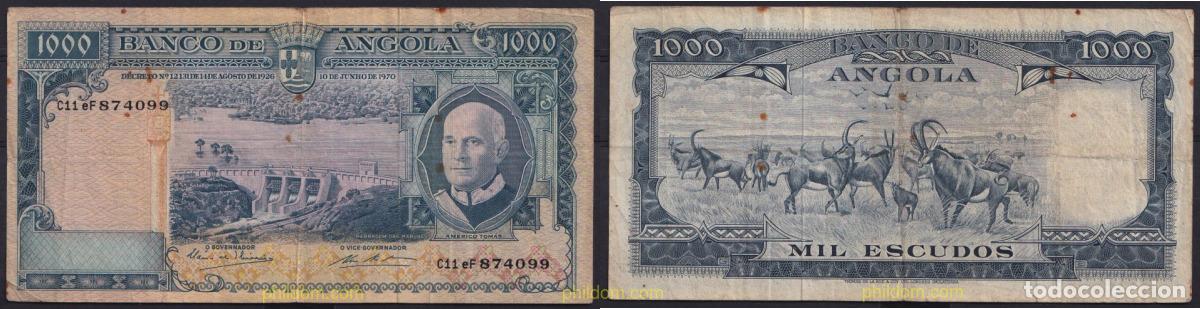 Billetes extranjeros: 3821 ANGOLA 1970 ANGOLA 1000 ESCUDOS 1970