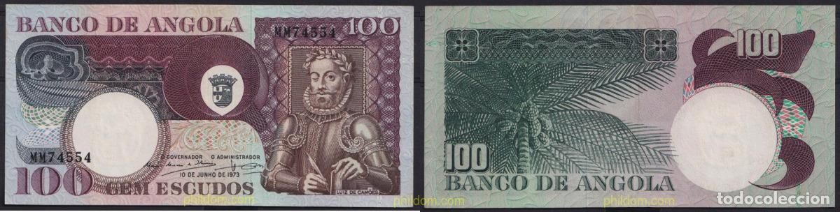 Billetes extranjeros: 3828 ANGOLA 1973 ANGOLA 100 ESCUDOS 1973