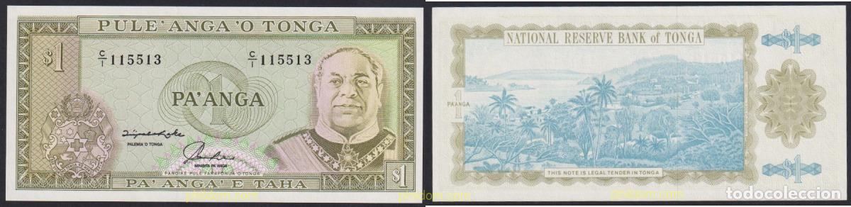 Billetes extranjeros: 3995 TONGA 1992 TONGA 1 PA'ANGA 1992
