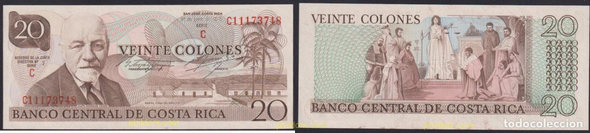 Billets internationaux: 4159 COSTA RICA 1972 COSTA RICA 20 COLONES 1978