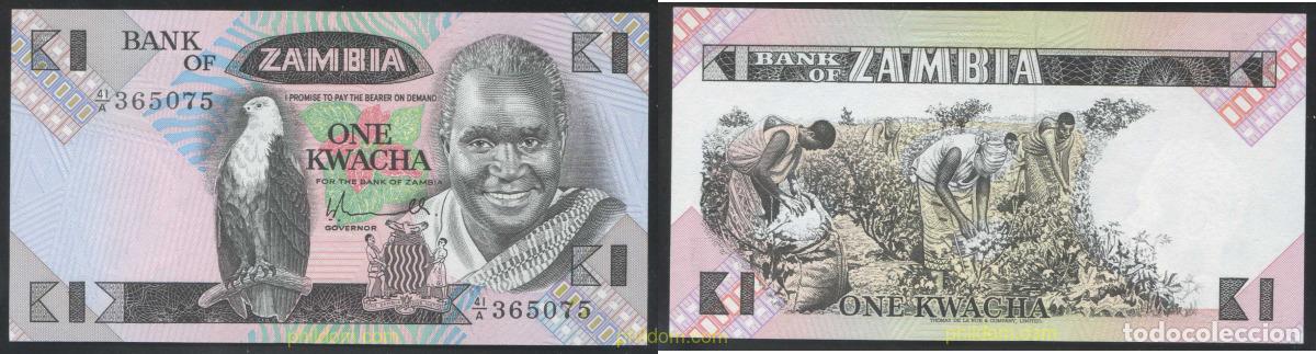 Billets internationaux: 4304 ZAMBIA 1980 ZAMBIA 1 KWACHA 1980 SIGNATURE 5