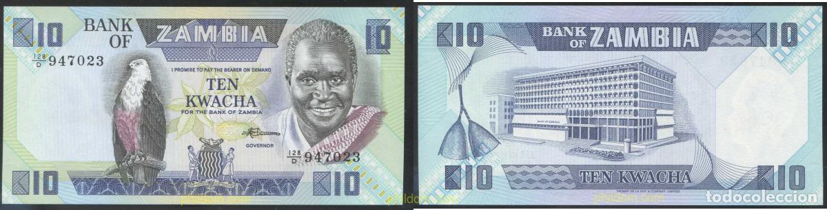 Billets internationaux: 4307 ZAMBIA 1986 ZAMBIA 10 KWACHA 1986