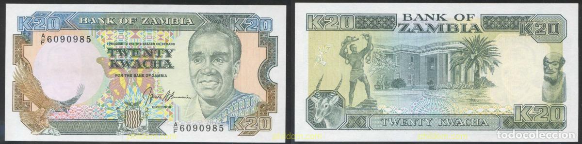Billets internationaux: 4313 ZAMBIA 1991 ZAMBIA 20 KWACHA 1991