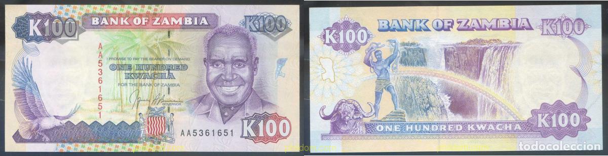 Billets internationaux: 4315 ZAMBIA 1991 ZAMBIA 100 KWACHA 1991