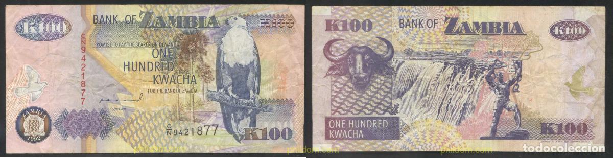 Billets internationaux: 4319 ZAMBIA 1992 ZAMBIA 100 KWACHA 1992