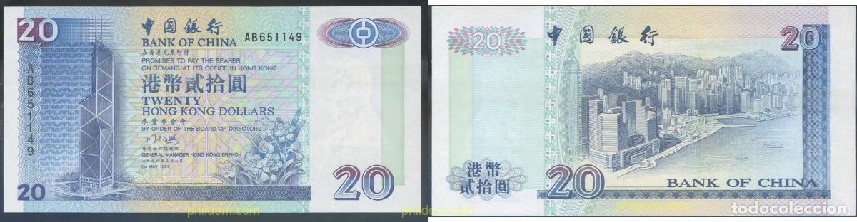 Billets internationaux: 4359 HONG KONG 1994 HONG KONG 20 DOLLARS 1994