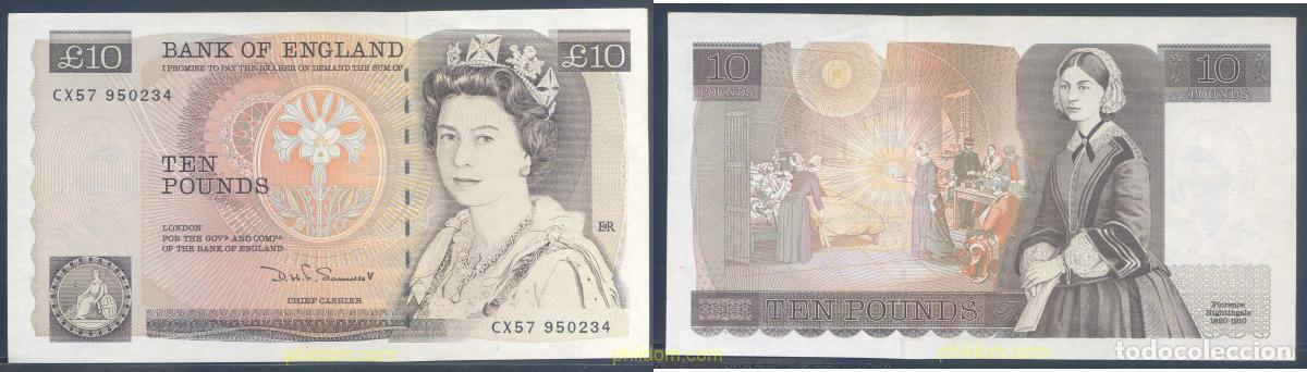 Banconote internazionali: 4671 GRAN BRETA&Ntilde;A 1988 BRITISH 10 POUNDS 1988 ENGLAND