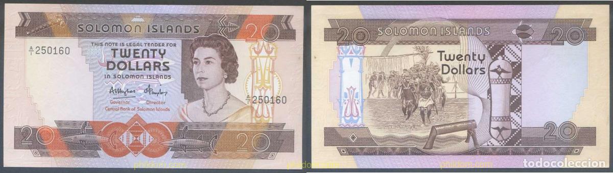 Banconote internazionali: 5357 SALOMON 1981 SOLOMON ISLANDS 20 DOLLARS 1981