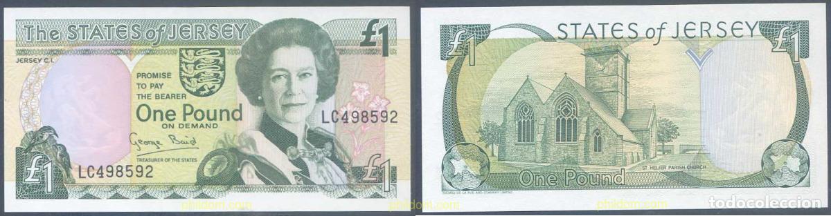 Banconote internazionali: 5426 JERSEY 1993 JERSEY 1 POUND 1993
