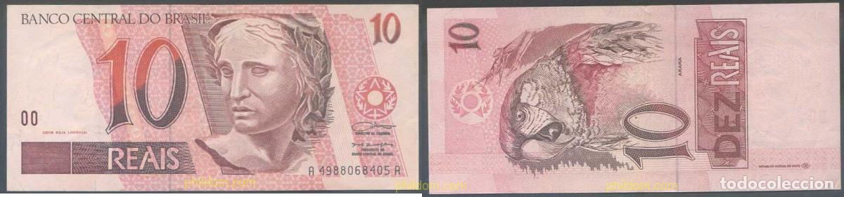International Banknotes: 5801 BRASIL 1994 BRASIL 10 REAIS 1994 SIGNATURE 35