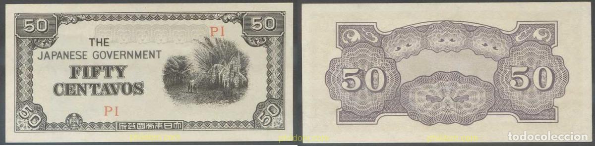 Billets internationaux: 5918 FILIPINAS 1942 PHILIPPINES JAPANESE GOVERNMENT 5 CENTAVOS 1942