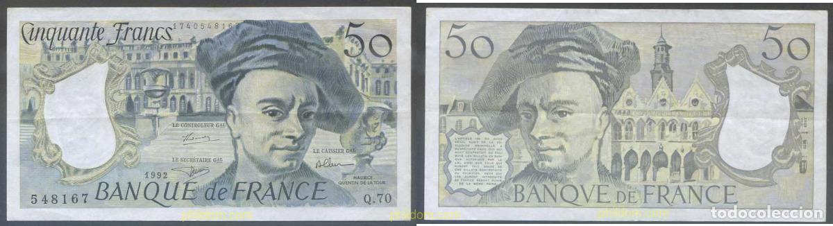 Billetes extranjeros: 6015 FRANCIA 1992 FRANCE 50 FRANCS 1992