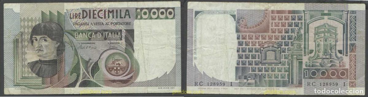 Billetes extranjeros: 6106 ITALIA 1976 ITALIA 10000 LIRAS 1976