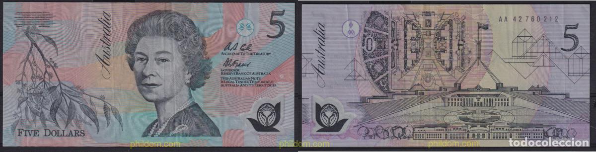 Banconote internazionali: 6785 AUSTRALIA 1995 AUSTRALIA 1995 5 DOLLARS