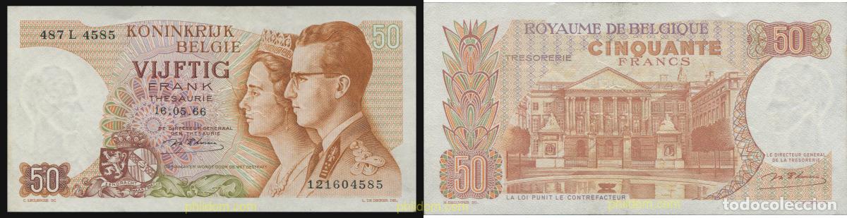 Billetes extranjeros: 8062 BELGICA 1966 BELGIQUE 50 FRANCS 1966