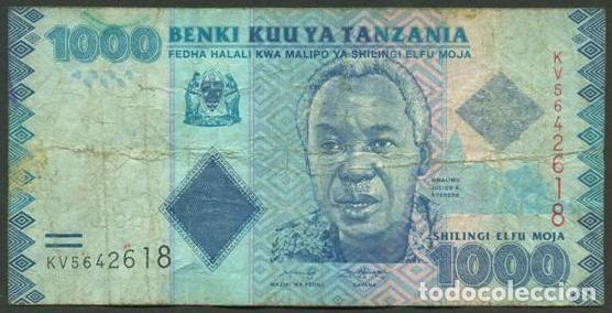 Billetes extranjeros: TANZANIA. 1000 shillings (S/F). Ver firma