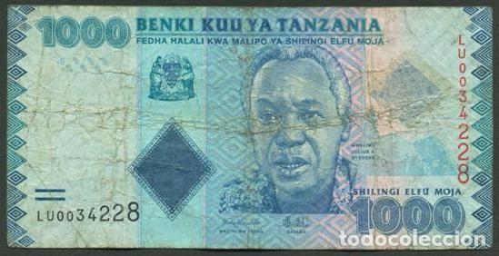 Billetes extranjeros: TANZANIA. 1000 shillings (S/F). Ver firma