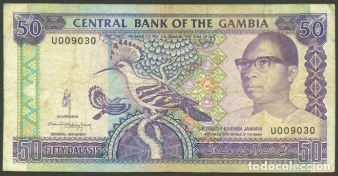 Billetes extranjeros: GAMBIA. 50 dalasis (1989). Pick 15.