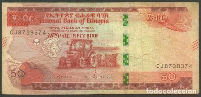 Billetes extranjeros: ETIOPIA. 50 birr 2012/2020