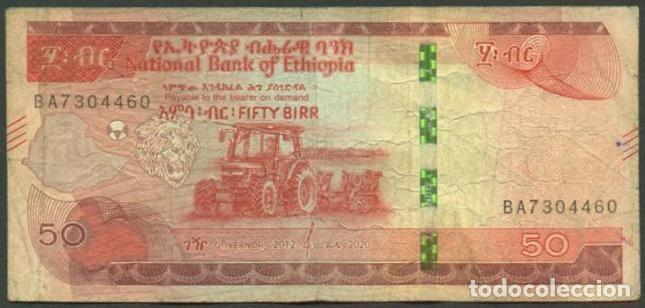 Billetes extranjeros: ETIOPIA. 50 birr 2012/2020.
