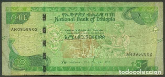 Billetes extranjeros: ETIOPIA. 10 birr 2012/2020.