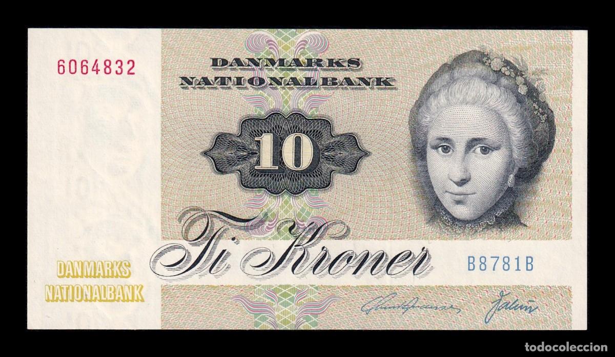 Billetes extranjeros: Dinamarca 10 Coronas Catherine Sophie Kirchhoff 1978 Pick 48h(1) Sc Unc
