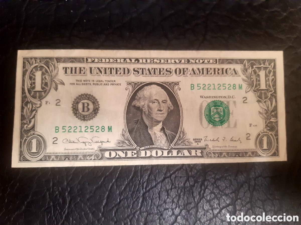 Billetes extranjeros: Billete USA Dolar 1988 B usado