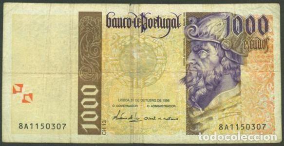 Billetes extranjeros: PORTUGAL. 1000 escudos 31.10.1996.