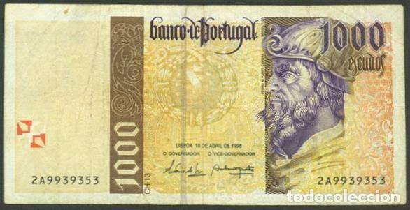 Billetes extranjeros: PORTUGAL. 1000 escudos 18.04.1996.