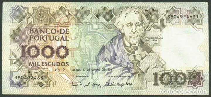 Billetes extranjeros: PORTUGAL. 1000 escudos 17.06.1993.