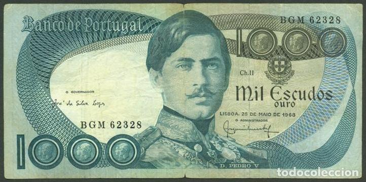 Billetes extranjeros: PORTUGAL. 1000 escudos 28.5. 1968. Pick 175a.