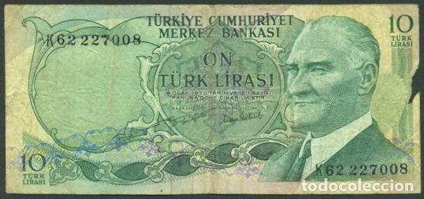 Billetes extranjeros: TURQUIA. 10 lira L.1930. Pick 180.