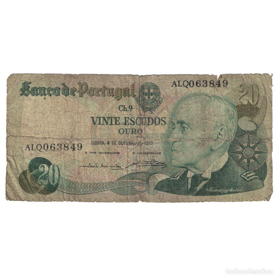 Billetes extranjeros: [#391975] Billete, 20 Escudos, 1978, Portugal, 1978-10-04, KM:176b, RC
