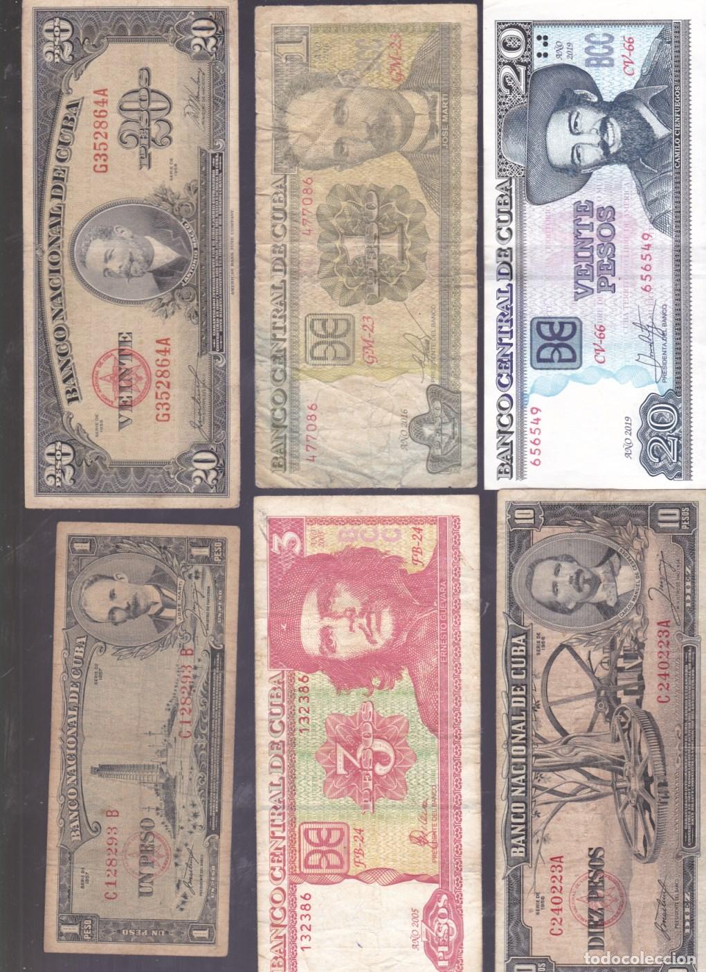 Billetes extranjeros: SS37- Lote BILLETES CUBA
