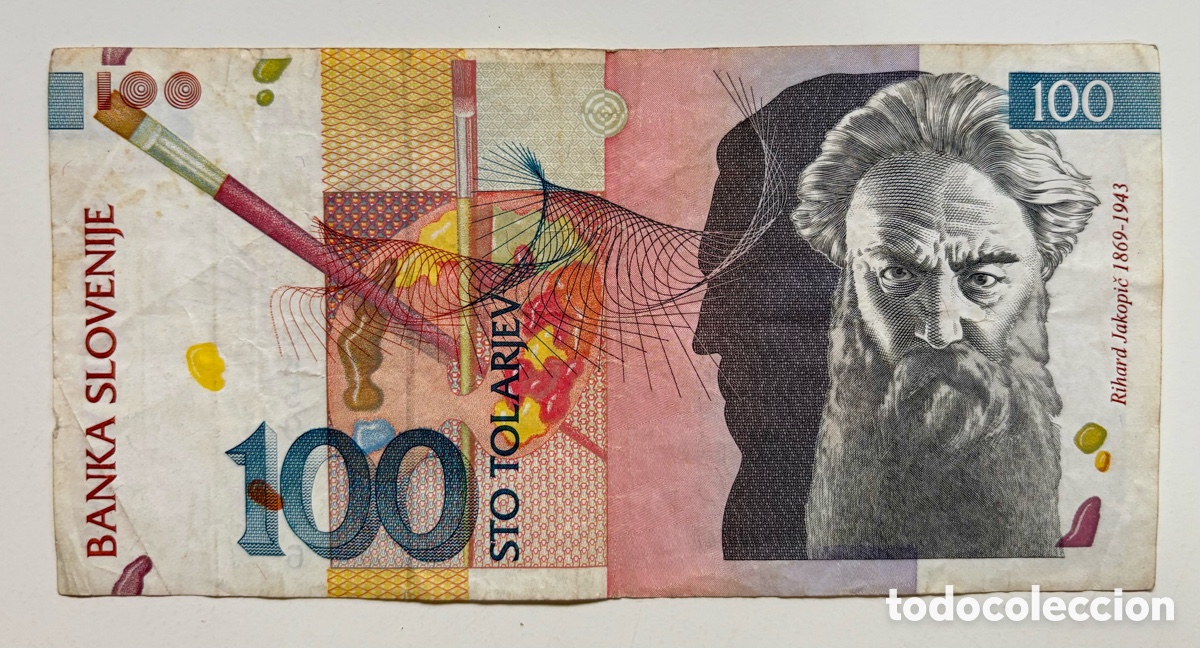 Billetes extranjeros: Billete ESLOVENIA 100 Tolarjev 2003