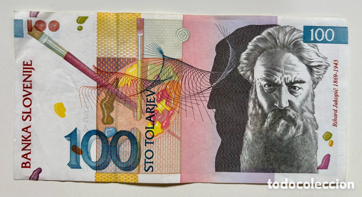 Billetes extranjeros: Billete ESLOVENIA 100 Tolarjev 2003