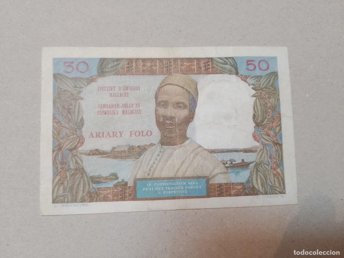 Billetes extranjeros: Billete Madagascar, 50 francs, a&ntilde;o 1969 - Foto 2