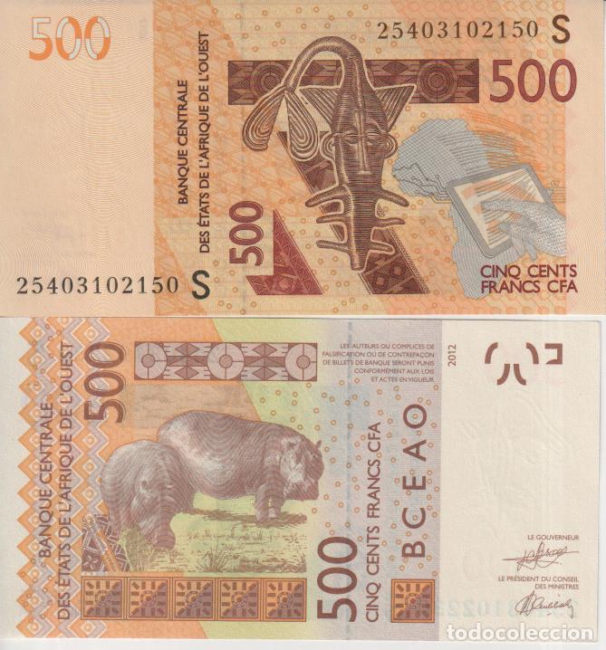 Billetes extranjeros: Estados de Africa oeste (EAO) 500 francos del 2025 Pick 919 S SC/UNC