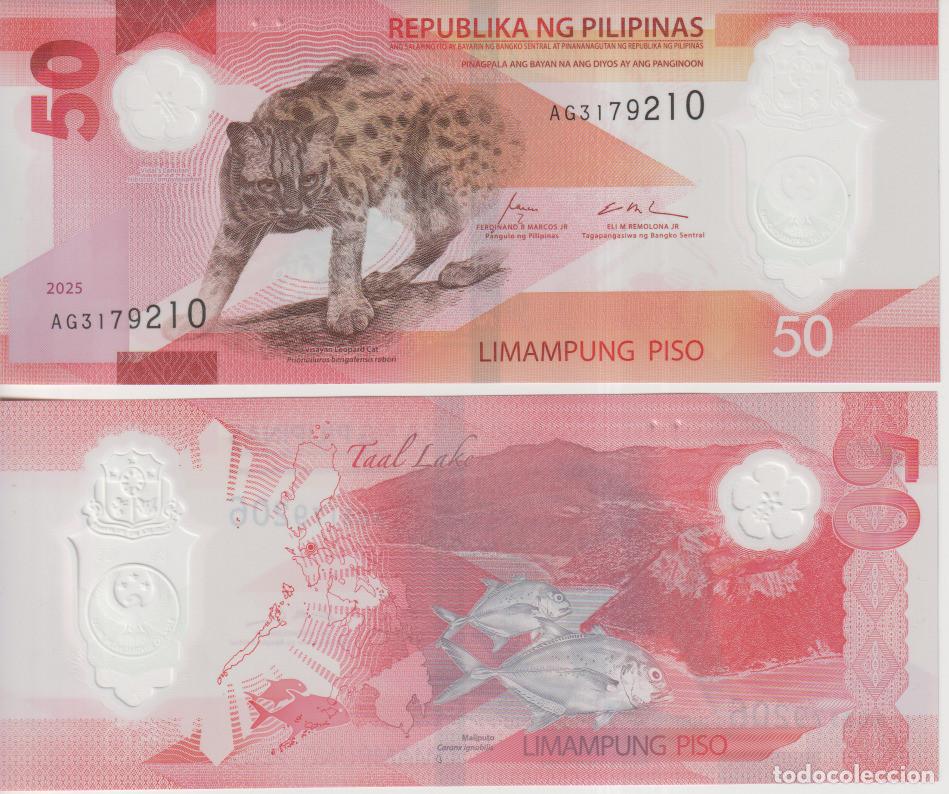Billetes extranjeros: Filipinas 50 piso del 2025 Pick W 237 SC/UNC