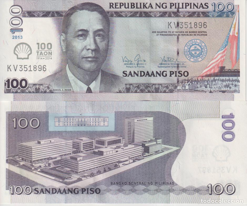 Billetes extranjeros: Filipinas 100 piso Pick 219 SC/UNC