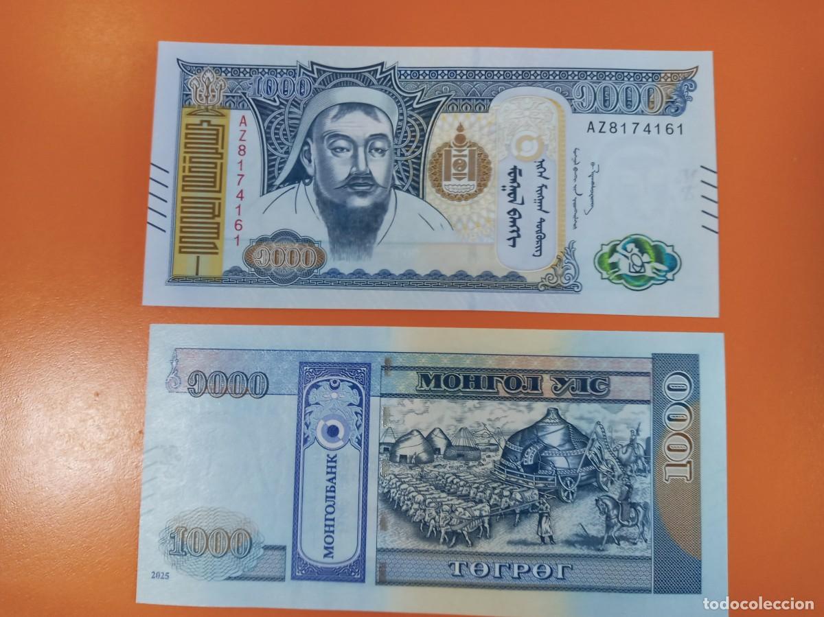 Billetes extranjeros: MONGOLIA 1000 TUGRIK 2025 - Foto 1