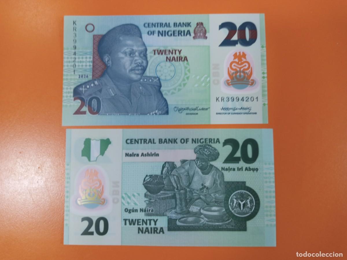 Billetes extranjeros: NIGERIA 20 NAIRA 2026
