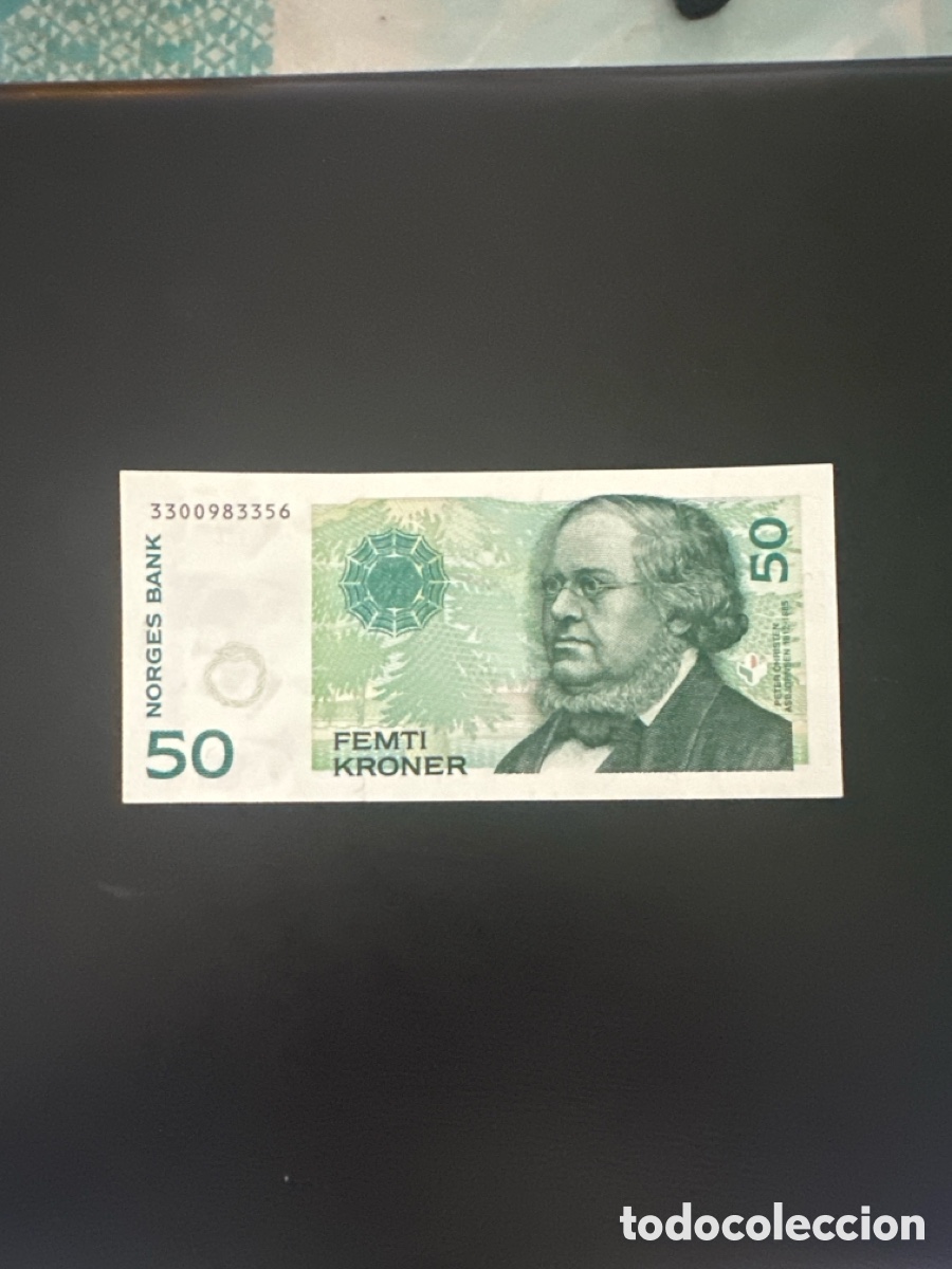 Billetes extranjeros: Billete de Noruega de 50 coronas a&ntilde;o 1996