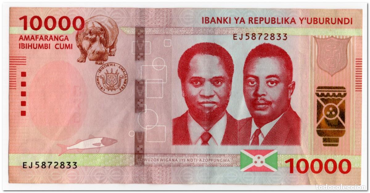 Billetes extranjeros: BURUNDI,10 000 FRANCS,2022,P.59,XF